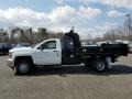 Summit White - Silverado 3500HD Work Truck Regular Cab 4x4 Dump Truck Photo No. 3