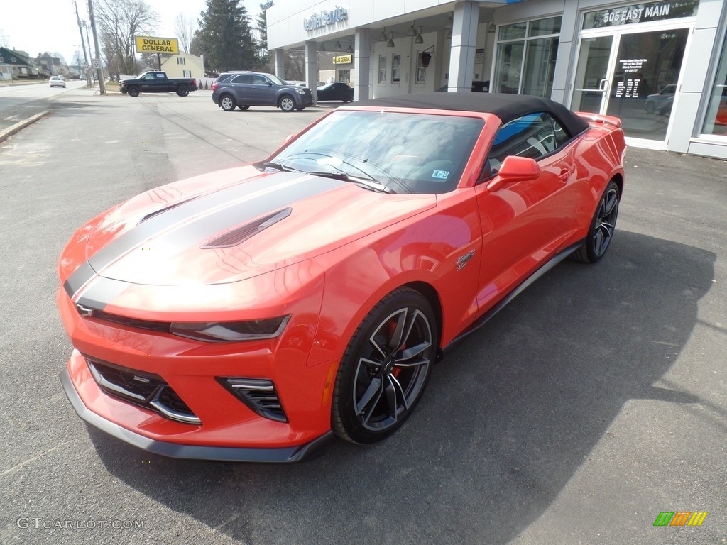 Crush (Orange) 2018 Chevrolet Camaro SS Convertible Hot Wheels Package Exterior Photo #126578492