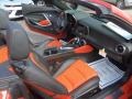 Jet Black/Orange Accents Front Seat Photo for 2018 Chevrolet Camaro #126578762