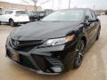 2018 Midnight Black Metallic Toyota Camry SE  photo #1