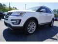 2017 White Platinum Ford Explorer Limited  photo #3