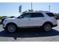 2017 White Platinum Ford Explorer Limited  photo #4