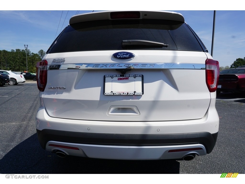 2017 Explorer Limited - White Platinum / Medium Light Camel photo #14