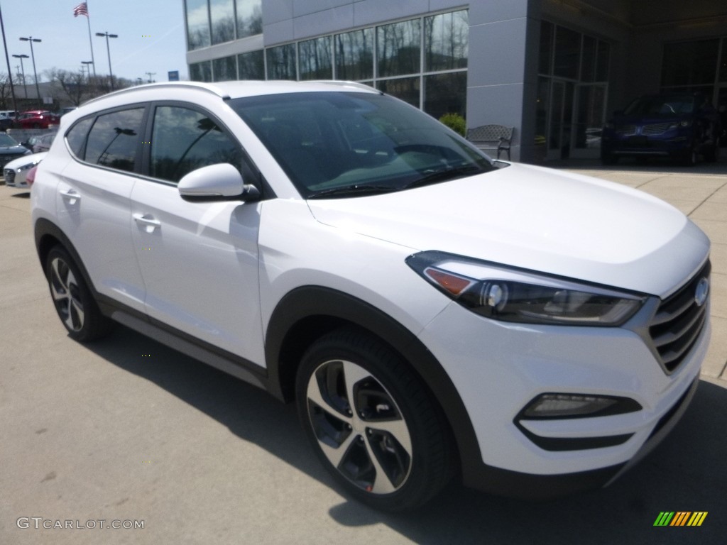Dazzling White 2018 Hyundai Tucson Sport AWD Exterior Photo #126581366