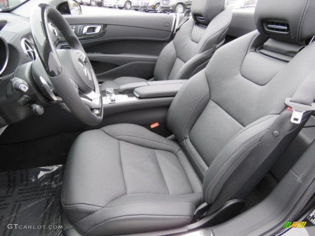 Black Interior 2018 Mercedes-Benz SL 550 Roadster Photo #126581966