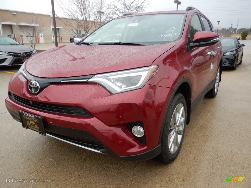 2018 RAV4 Limited AWD - Ruby Flare Pearl / Black photo #1