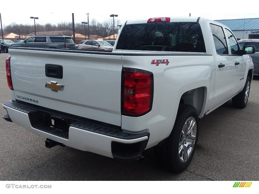 2018 Silverado 1500 Custom Crew Cab 4x4 - Summit White / Dark Ash/Jet Black photo #4
