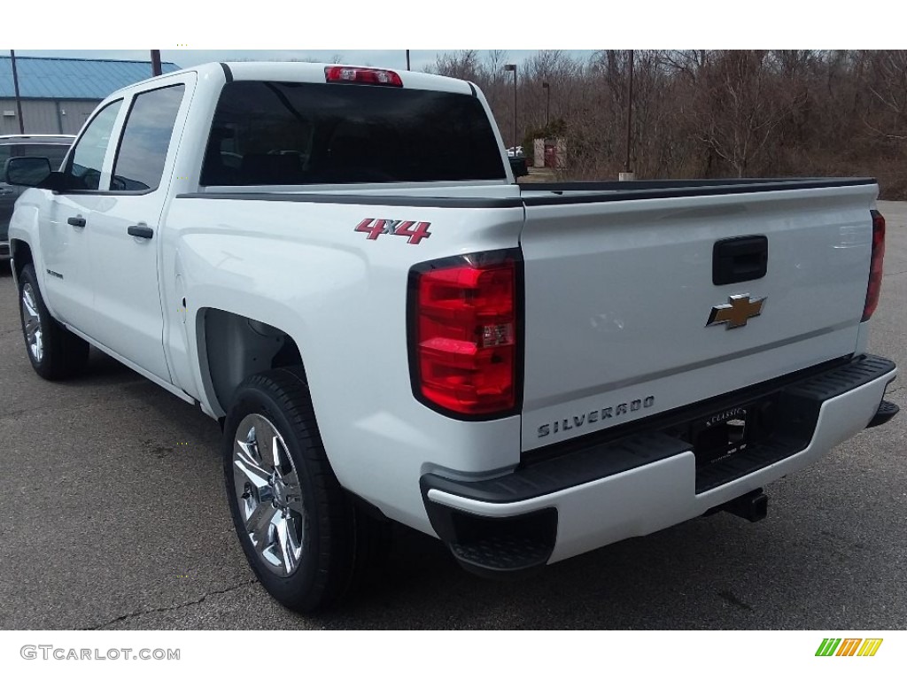 2018 Silverado 1500 Custom Crew Cab 4x4 - Summit White / Dark Ash/Jet Black photo #5