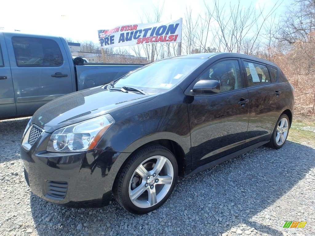 Jet Black Metallic Pontiac Vibe