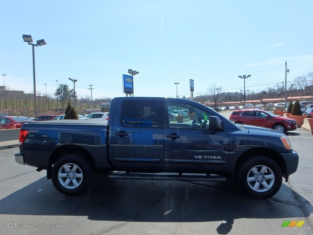 2013 Titan SV Crew Cab 4x4 - Graphite Blue / Charcoal photo #9