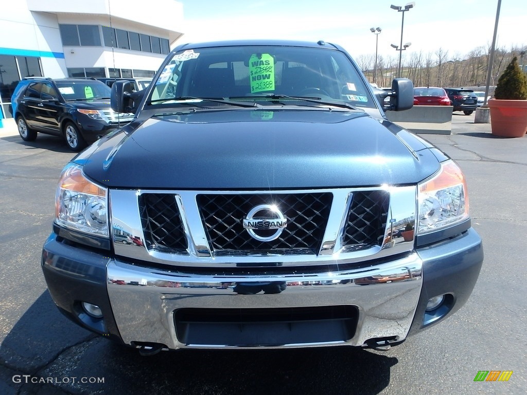 2013 Titan SV Crew Cab 4x4 - Graphite Blue / Charcoal photo #12