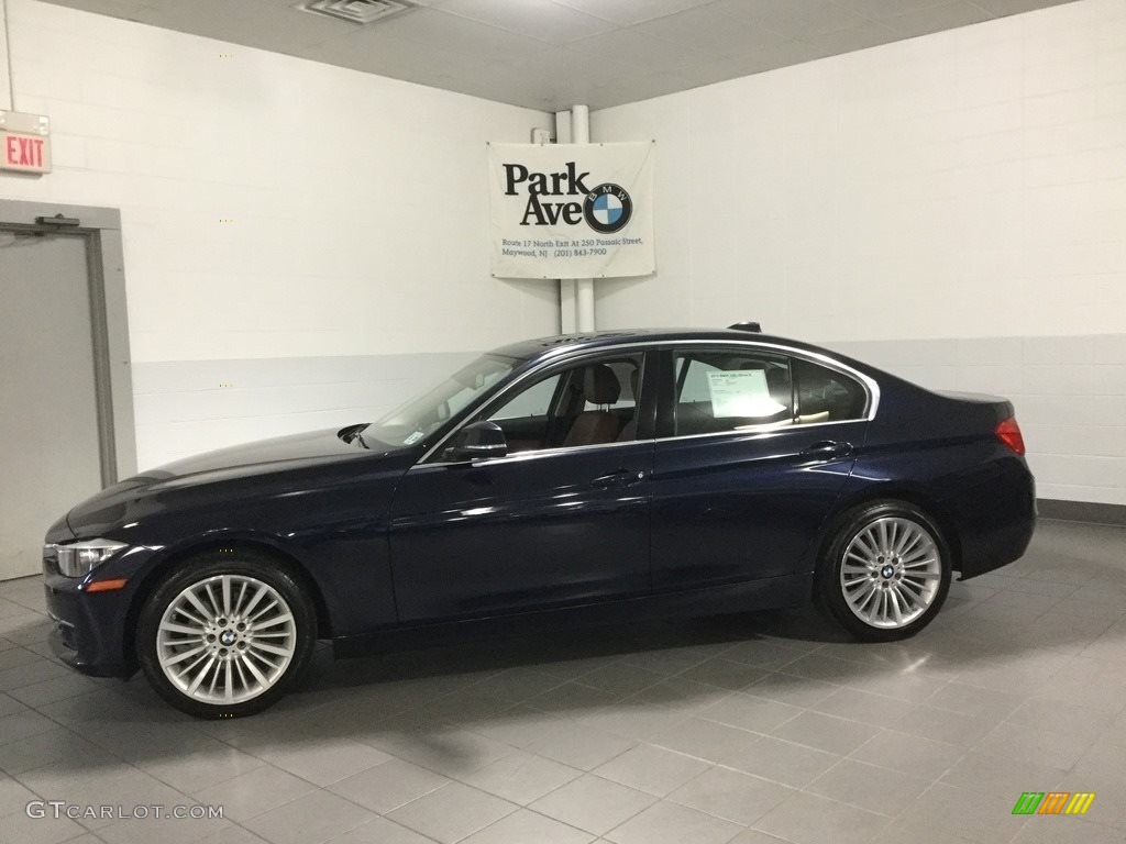 2015 3 Series 328i xDrive Sedan - Imperial Blue Metallic / Saddle Brown photo #2