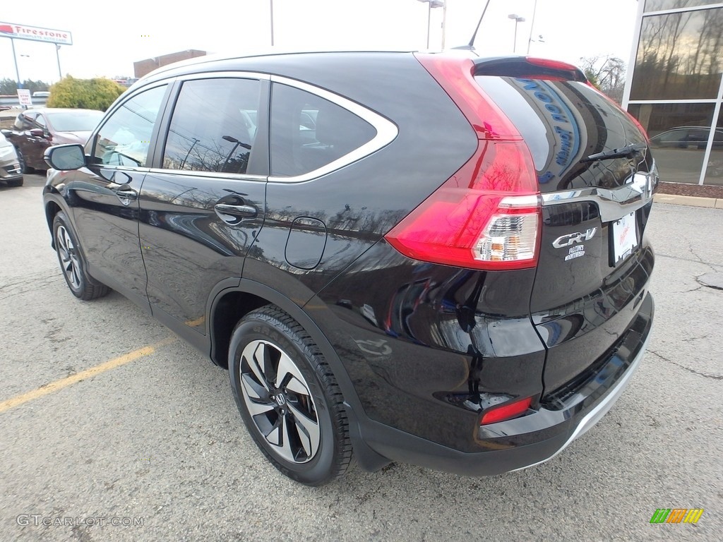 2016 CR-V Touring AWD - Crystal Black Pearl / Black photo #3