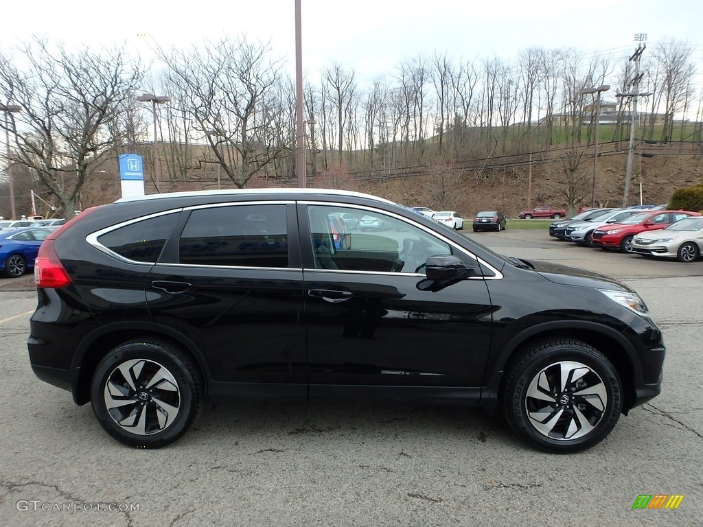 2016 CR-V Touring AWD - Crystal Black Pearl / Black photo #7