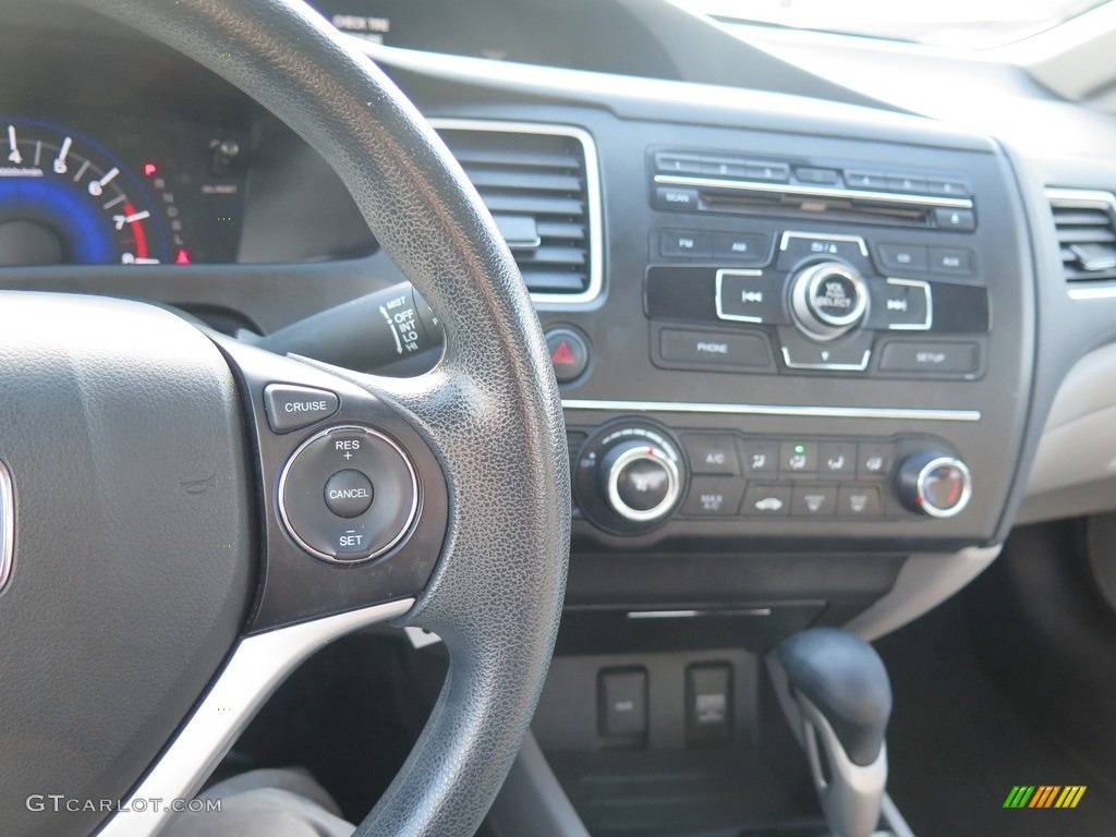 2015 Civic LX Sedan - Dyno Blue Pearl / Gray photo #16