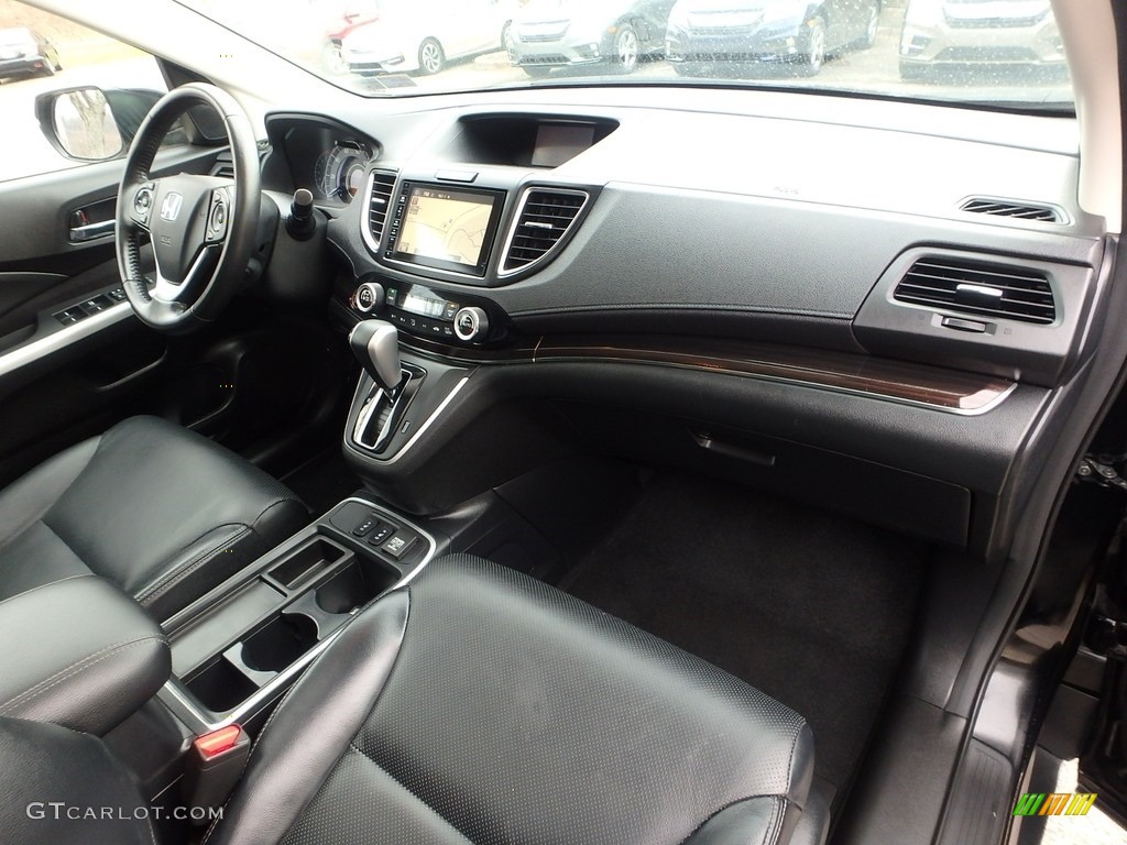 2016 CR-V Touring AWD - Crystal Black Pearl / Black photo #12