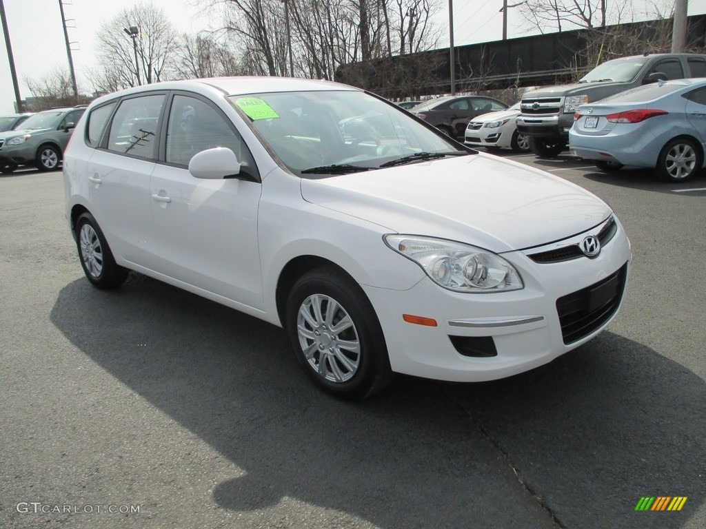 2012 Elantra GLS Touring - Polar White / Beige photo #4