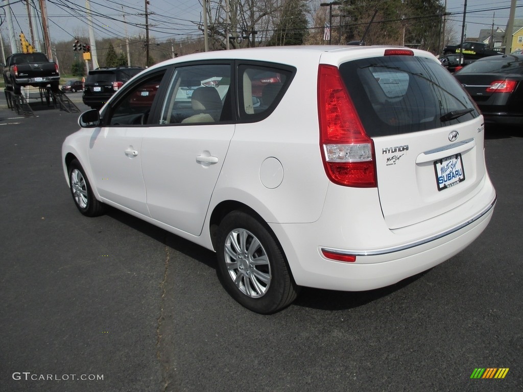 2012 Elantra GLS Touring - Polar White / Beige photo #8