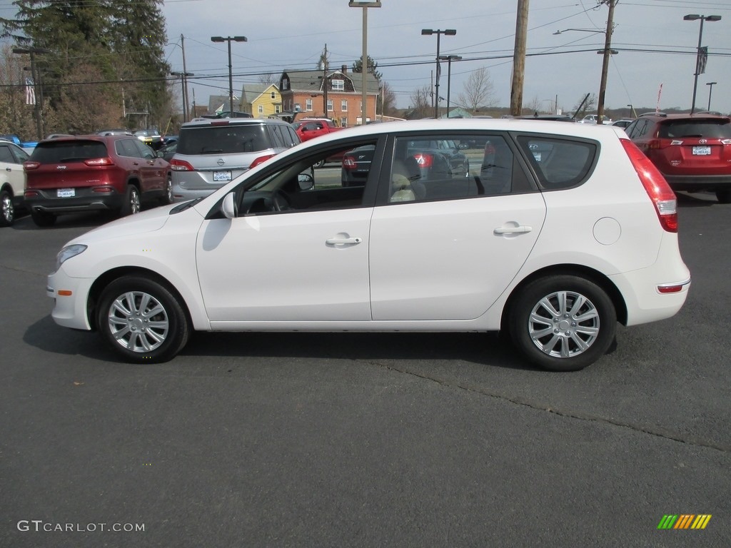 2012 Elantra GLS Touring - Polar White / Beige photo #9