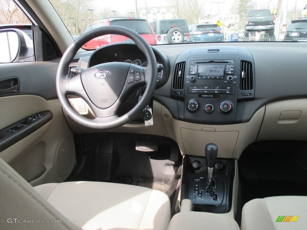 2012 Elantra GLS Touring - Polar White / Beige photo #10
