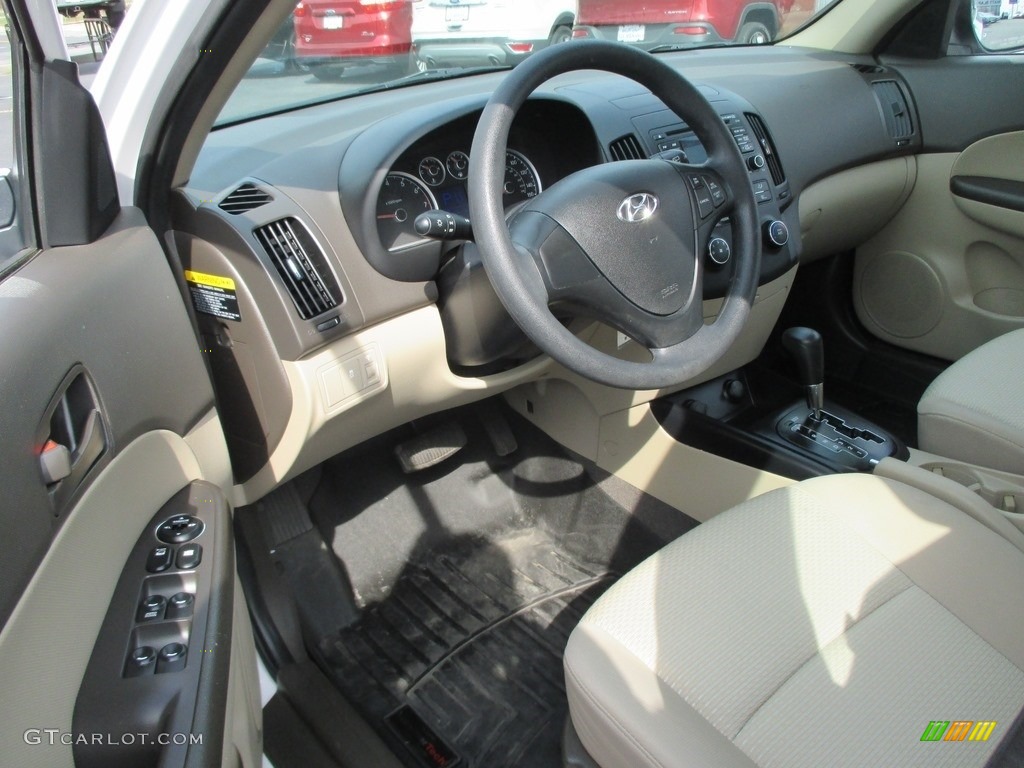 2012 Elantra GLS Touring - Polar White / Beige photo #11