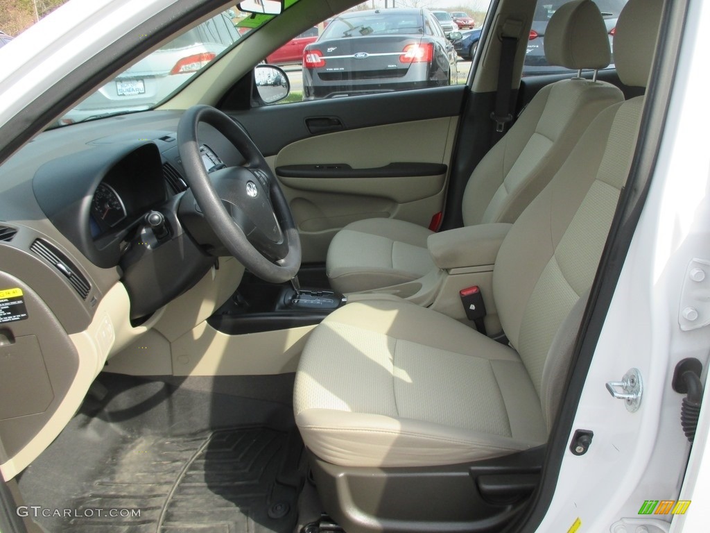 2012 Elantra GLS Touring - Polar White / Beige photo #12