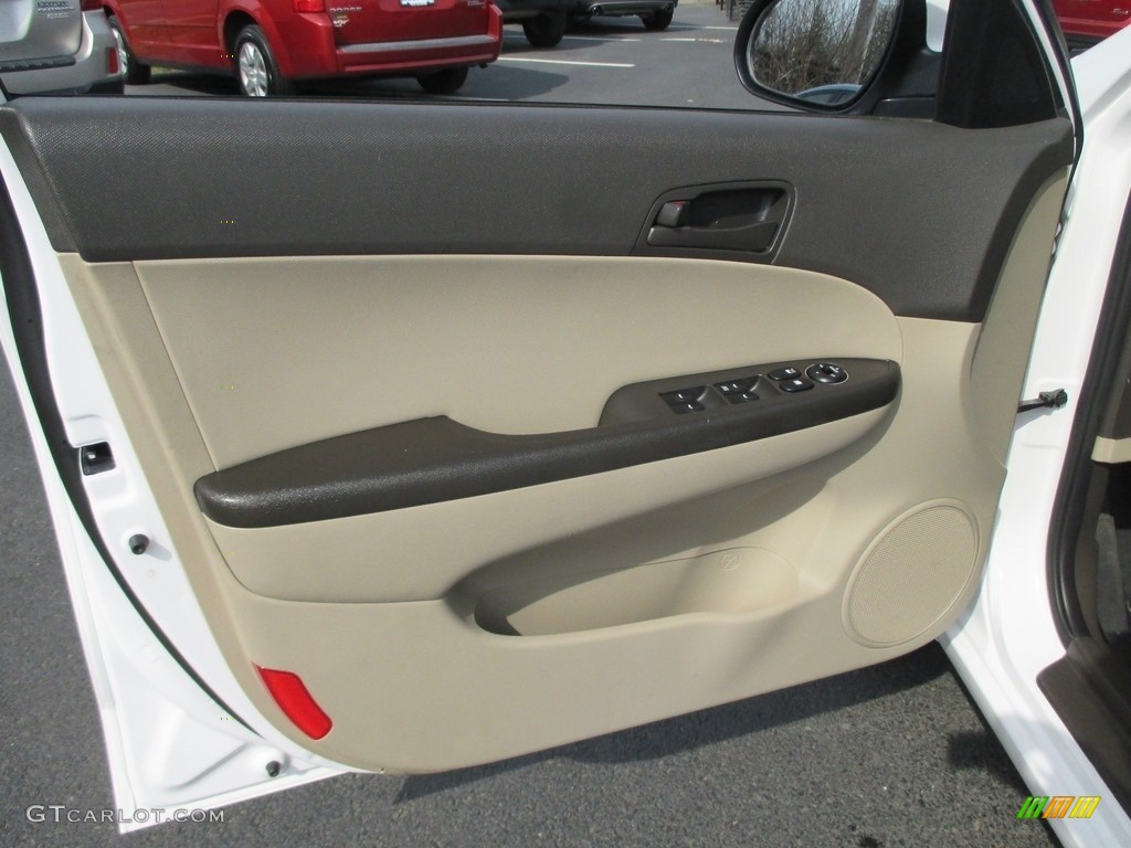 2012 Elantra GLS Touring - Polar White / Beige photo #13