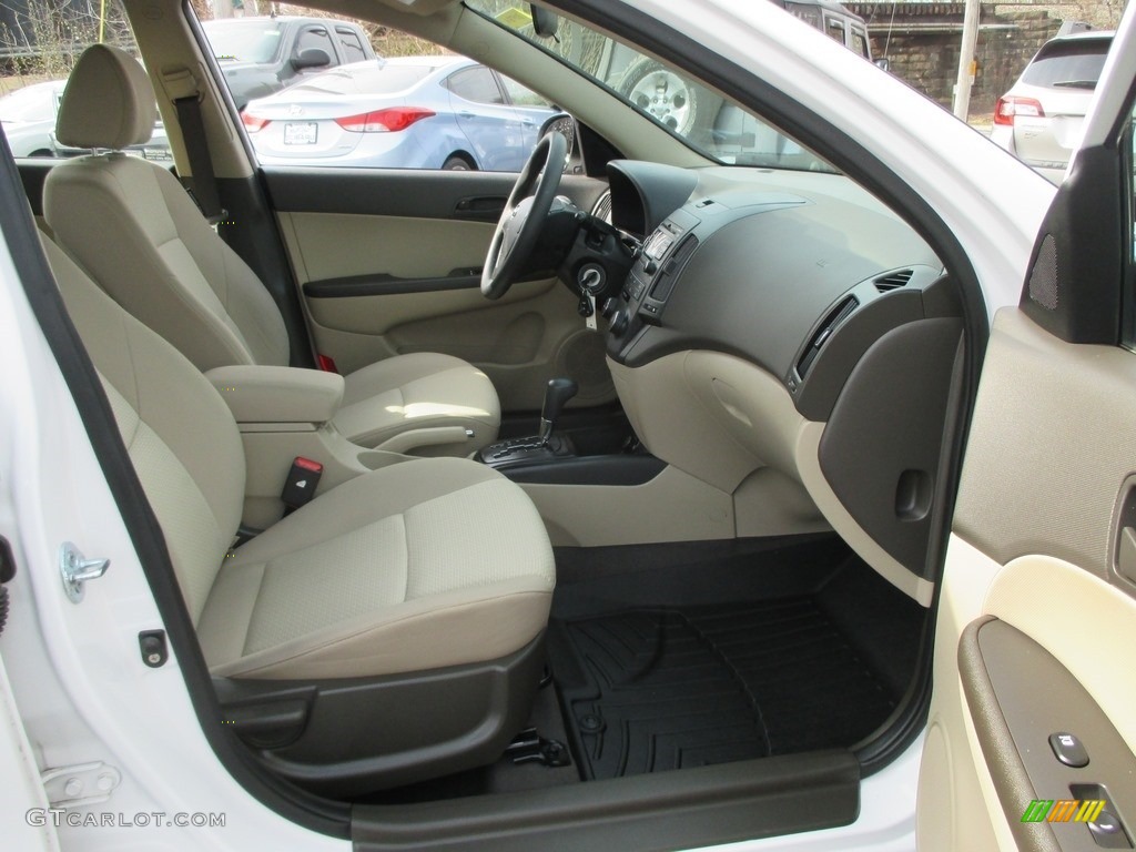 2012 Elantra GLS Touring - Polar White / Beige photo #17