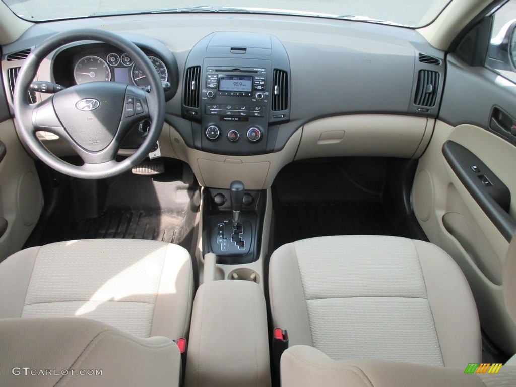 2012 Elantra GLS Touring - Polar White / Beige photo #23