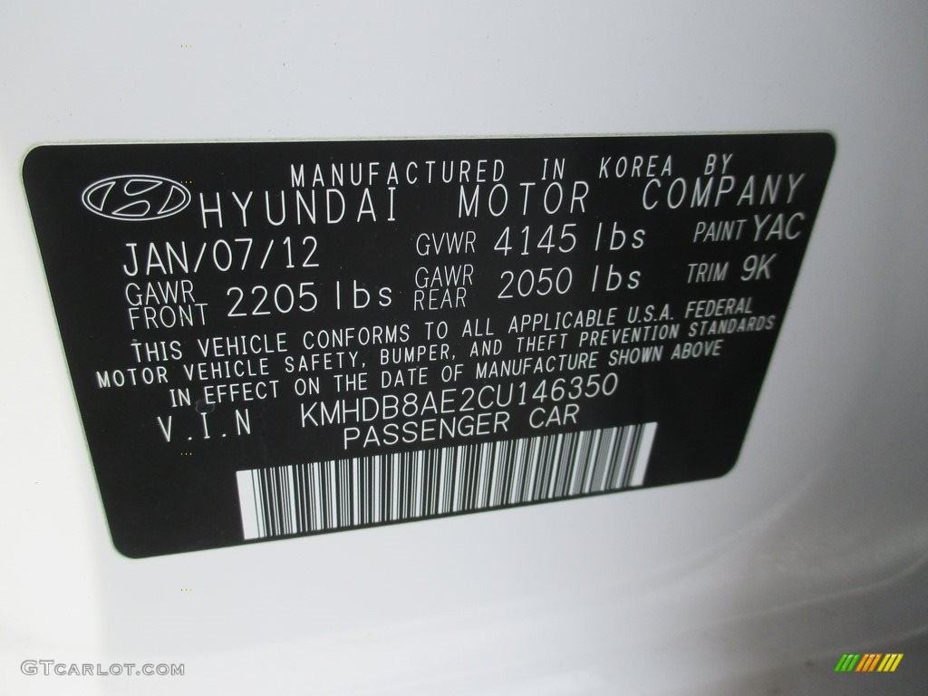 2012 Elantra GLS Touring - Polar White / Beige photo #28