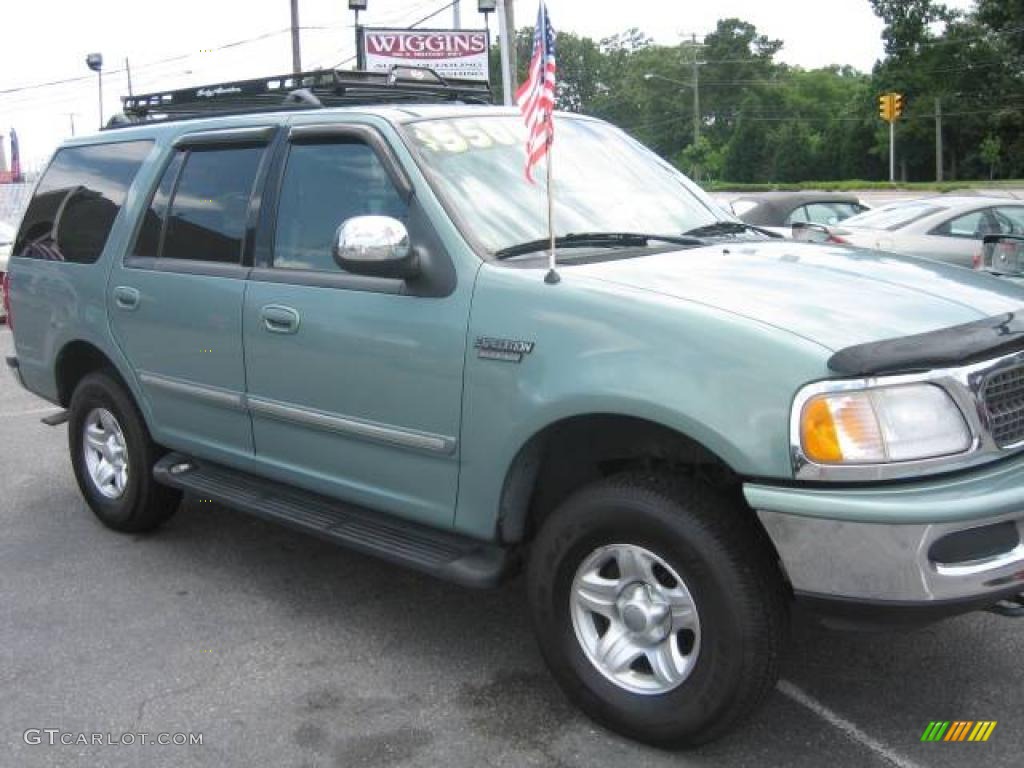 1998 Expedition XLT 4x4 - Pacific Green Metallic / Medium Prairie Tan photo #1