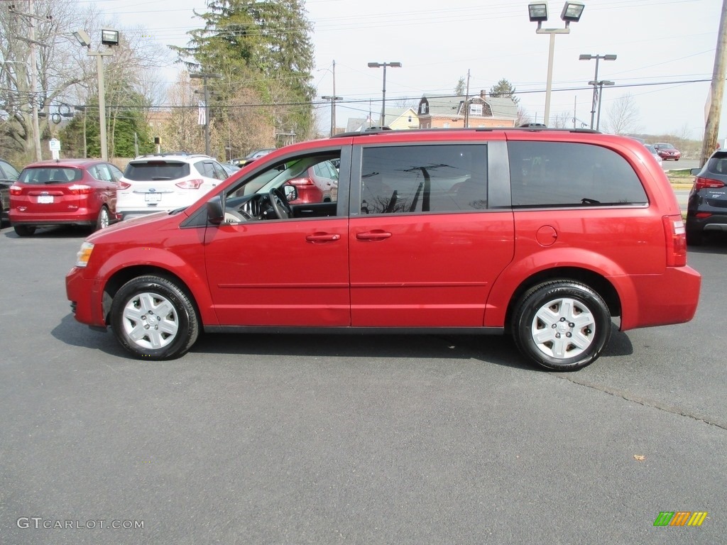 2009 Grand Caravan SE - Inferno Red Crystal Pearl / Dark Slate Gray/Light Shale photo #9