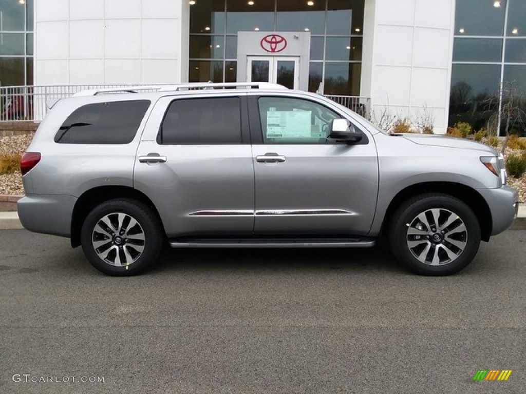 Silver Sky Metallic 2018 Toyota Sequoia Limited 4x4 Exterior Photo #126592973
