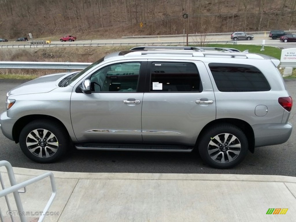 Silver Sky Metallic 2018 Toyota Sequoia Limited 4x4 Exterior Photo #126593024
