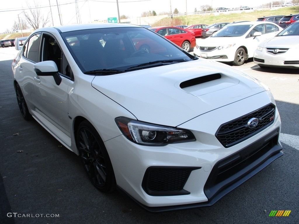 Crystal White Pearl 2018 Subaru WRX STI Exterior Photo #126595046