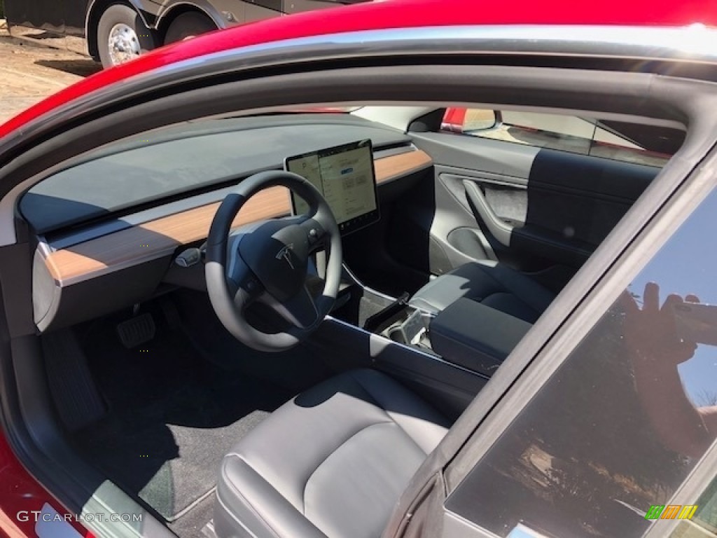 Black Interior 2018 Tesla Model 3 Long Range Photo #126599120