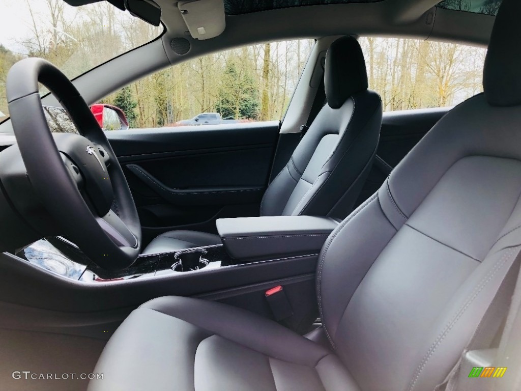 2018 Tesla Model 3 Long Range Front Seat Photo #126599150