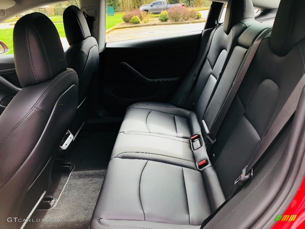 2018 Tesla Model 3 Long Range Rear Seat Photo #126599186
