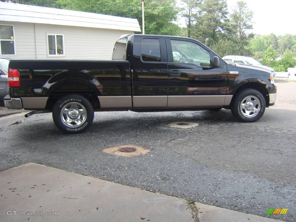 2006 F150 XLT SuperCab - Black / Tan photo #6