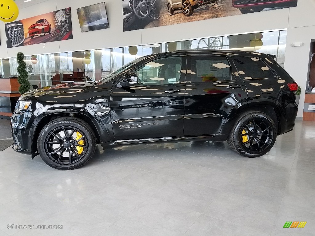 Diamond Black Crystal Pearl 2018 Jeep Grand Cherokee Trackhawk 4x4 Exterior Photo #126600713