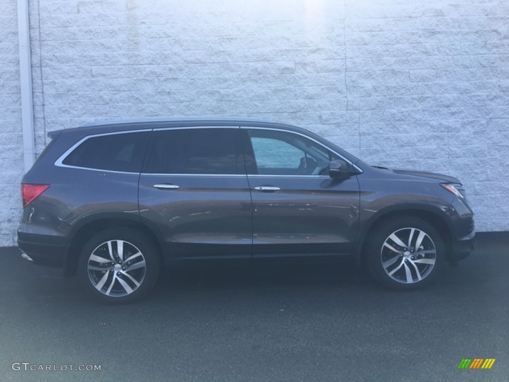 2018 Pilot Elite AWD - Modern Steel Metallic / Black photo #3