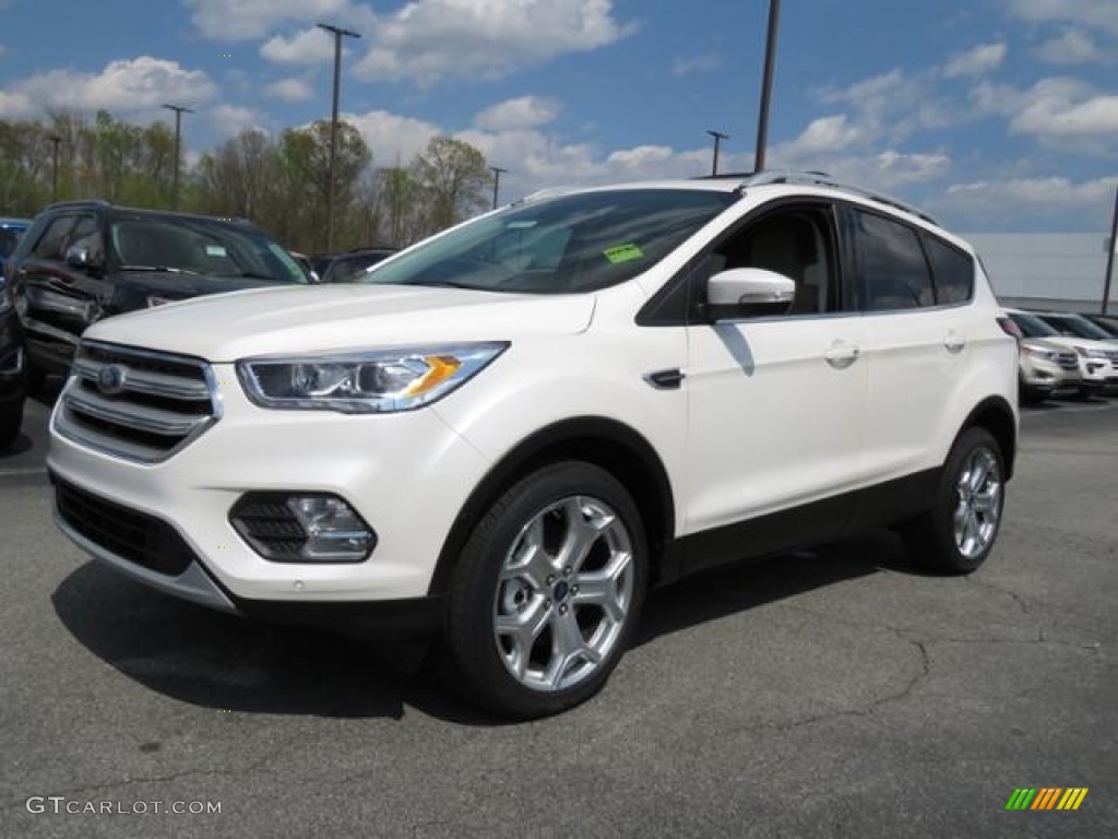 2018 Escape Titanium 4WD - White Platinum / Charcoal Black photo #7