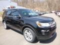 2018 Shadow Black Ford Explorer XLT 4WD  photo #3