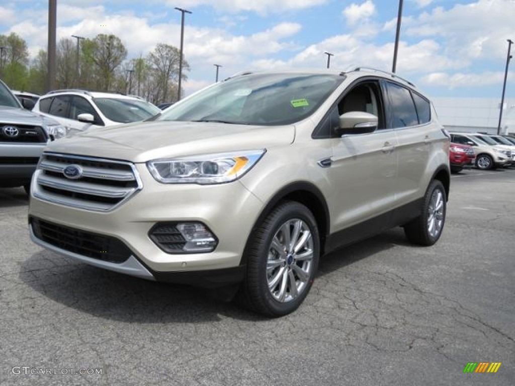 White Gold 2018 Ford Escape Titanium Exterior Photo #126602666