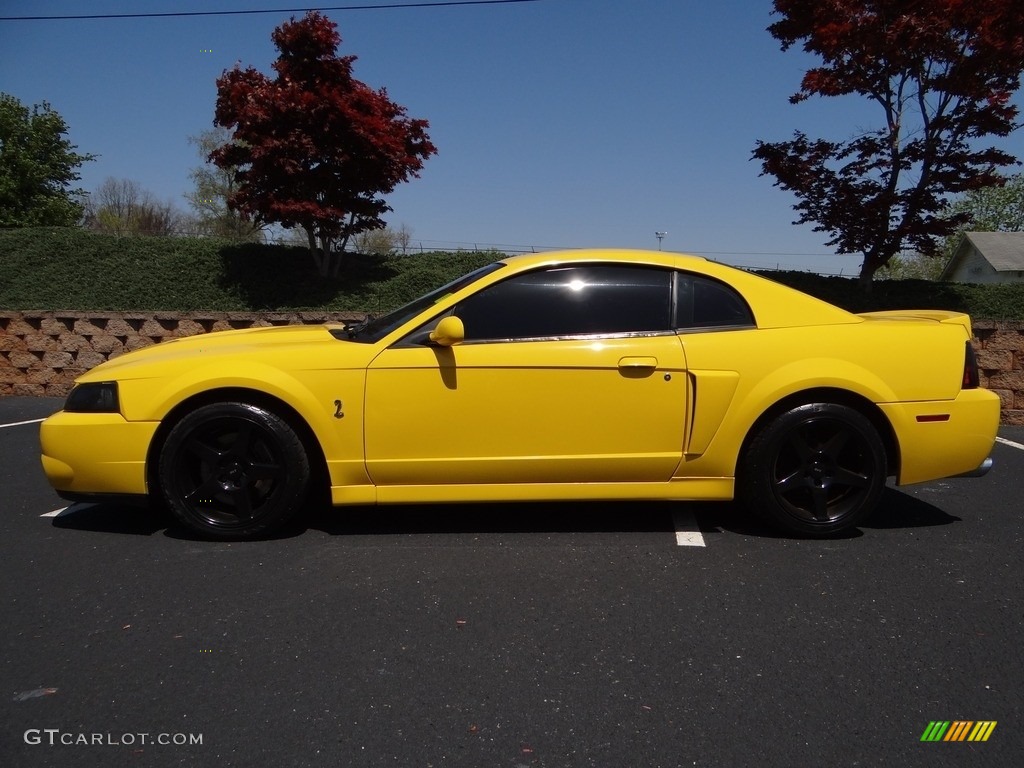 2004 Mustang Cobra Coupe - Screaming Yellow / Dark Charcoal photo #3