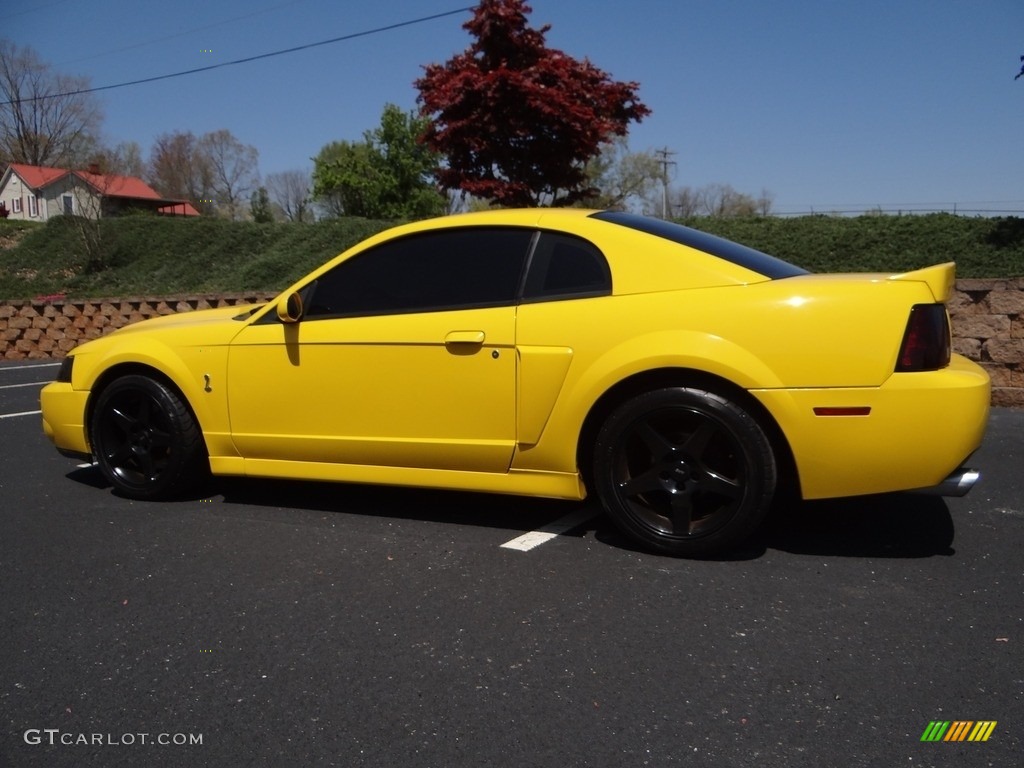 2004 Mustang Cobra Coupe - Screaming Yellow / Dark Charcoal photo #4