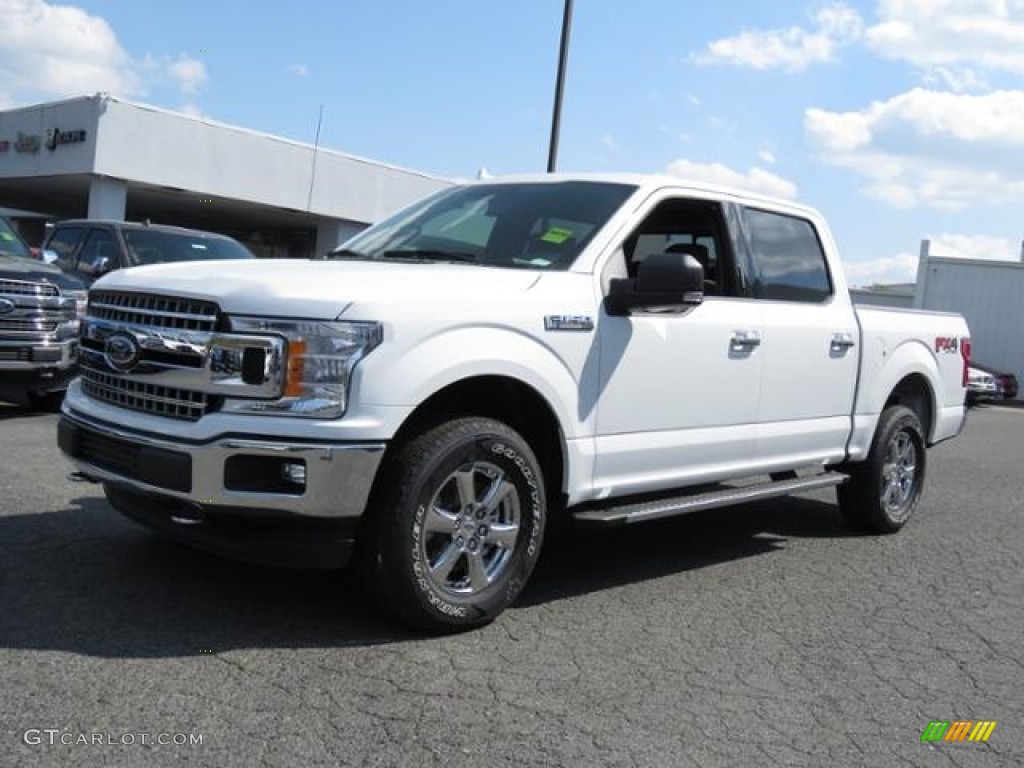 2018 F150 XLT SuperCrew 4x4 - Oxford White / Earth Gray photo #6