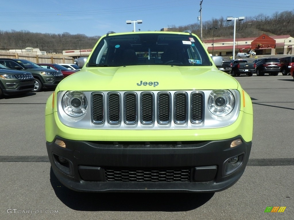 2018 Renegade Limited 4x4 - Hypergreen / Black photo #8