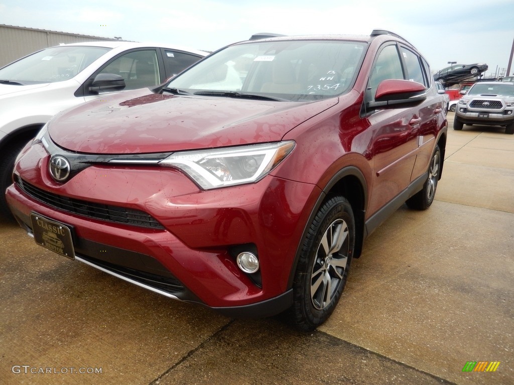 2018 RAV4 XLE - Ruby Flare Pearl / Nutmeg photo #1