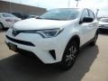 2018 Super White Toyota RAV4 LE  photo #1